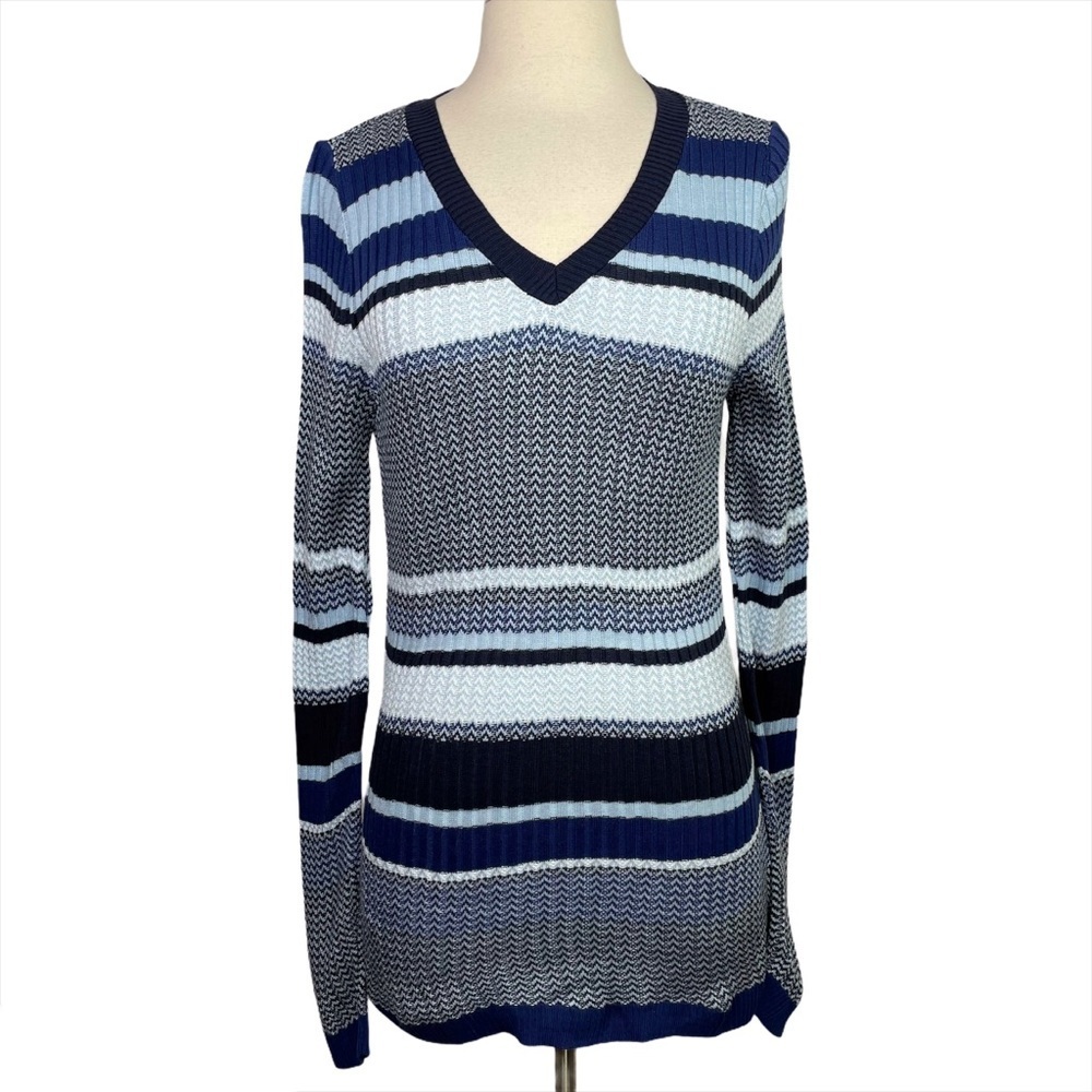 Stitch Fix l Absolutely V Neck Stripe Pullover